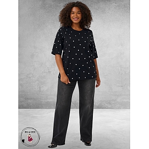 Kaffe Curve Shirt Chelena Zwart Studs